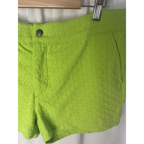 MR TURK 'Kent' Men's Embossed Knit Lime Swim / Bathing Trunks Shorts small - Picture 5 of 8